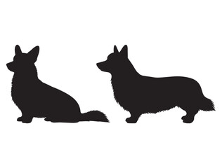 CORGI DOG SILHOUETTE