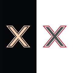 Initial letter X logo, Modern Logo Design Vector.