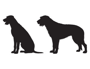 IRISH WOLFHOUND DOG SILHOUETTE