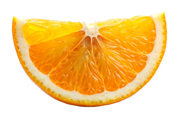 slice of orange image isolated on a transparent