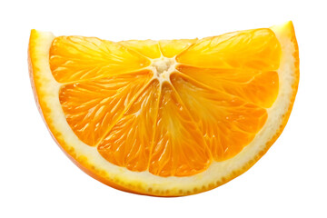slice of orange image isolated on a transparent background