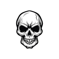 Skull Vector Illustration – High-Quality Line Art Design