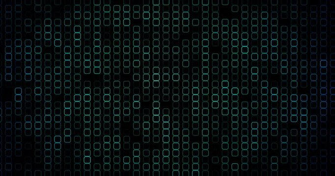 Blue circles flashing in a screen