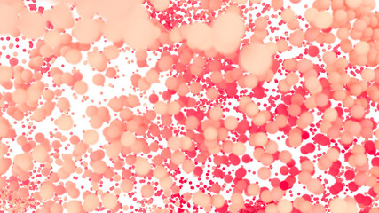 Beautiful abstract background with pink and coral bubbles. Perfect for websites, presentations, and more.