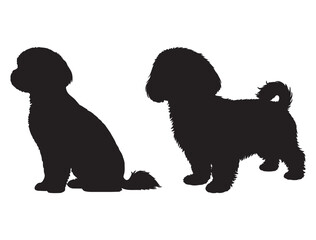 MALTESE DOG SILHOUETTE