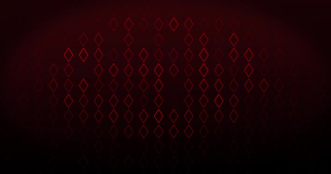 Red diamonds flashing in a red screen