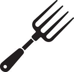 Pitchfork tool silhouette vector illustration design