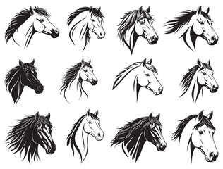 MUSTANG HEAD SILHOUETTE