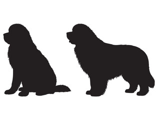 NEWFOUNDLAND DOG SILHOUETTE
