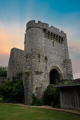 Lewes castle barbican gateway in Sussex