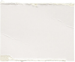 White ripped paper torn edges strips isolated on black background