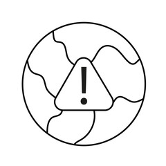 Map Navigation Line Icons