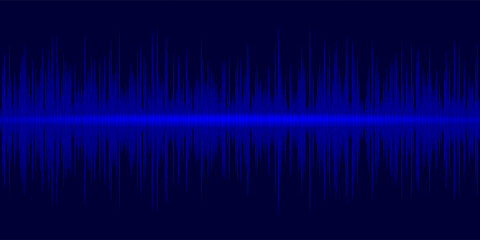 Abstract Sound Wave Blue Digital Frequency wavelength graphic design Vector Illustration