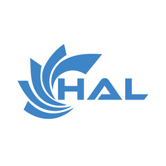 HAL letter design. HAL letter technology logo design on white background. HAL Monogram logo design for entrepreneur and business