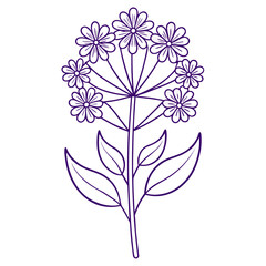 vector illustration of a floral tree
