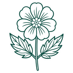 vector illustration of a flower