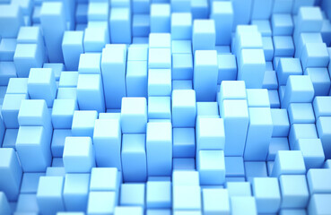 Light blue geometric block texture