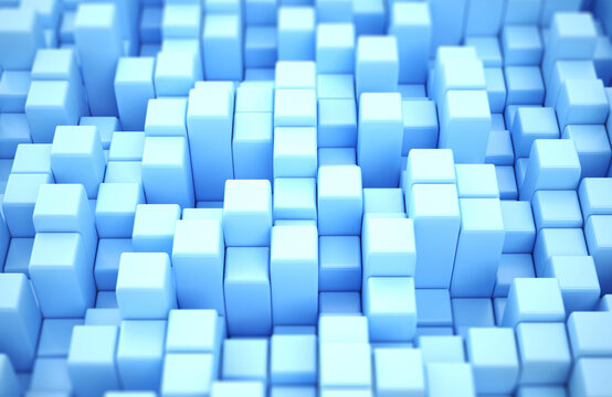 Light blue geometric block texture