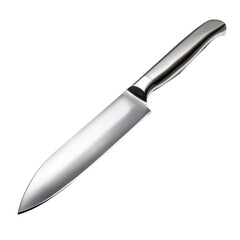 Stainless steel knife isolated on transparency background
