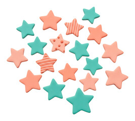 可愛い星型クッキー散りばめる