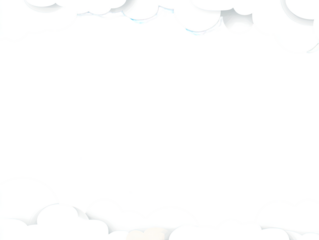 Black shape bordered by white clouds