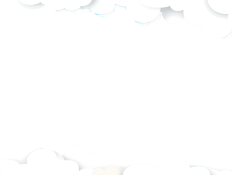 Black shape bordered by white clouds