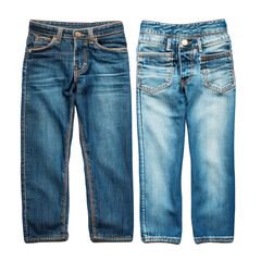 Pair of jeans isolated on transparency background