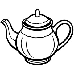 teapot isolated on white