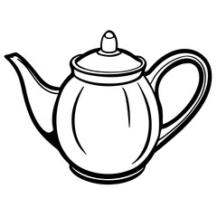 teapot isolated on white