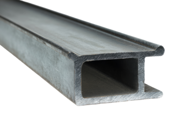 Close-up view of a metal beam