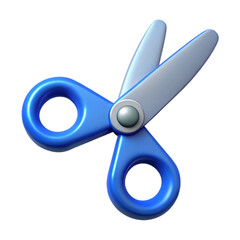scissors cut out 3d icon 