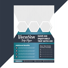 Travel agency flyer design templates