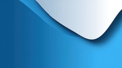 Blue Gradient Background with Overlapping White Shape