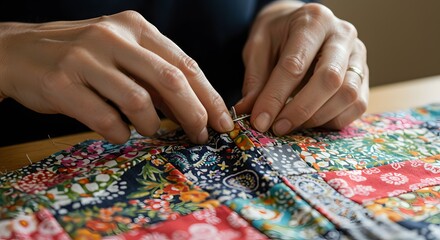 Sewing Upcycled Patchwork Fabric