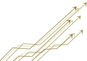 arrows pointing up indicating growth