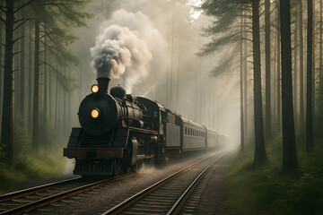 Smokestack Through the Pines