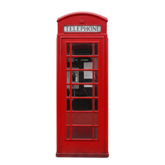 Red British Telephone Box London England Iconic Classic Traditional Vintage