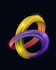 Full of bright, dynamic colors, art with mesh technique