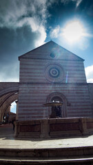 santa chiara basilica in assisi in umbria