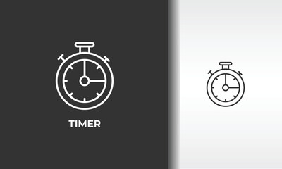 Timer Vector, Icon Or Logo Sign Isolated Symbol Illustration