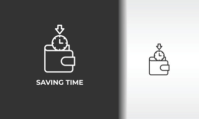 Saving Time Vector, Icon Or Logo Sign Isolated Symbol Illustration