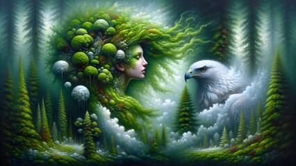 Spirit of the Forest and Guardian Eagle