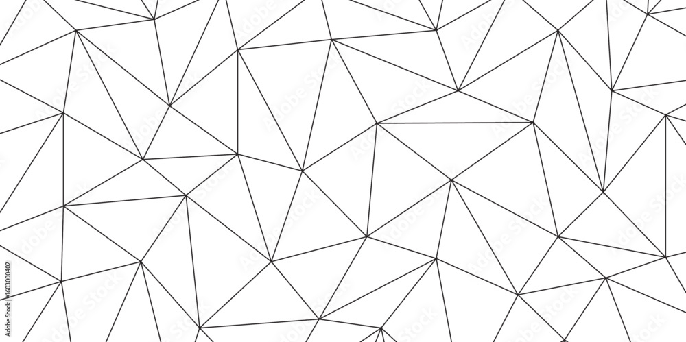 Poster abstract low poly geometric triangle grid background. mockup isolated on white background. retro of 