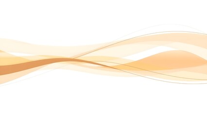 A warm abstract design featuring flowing orange and beige waves with delicate lines.
