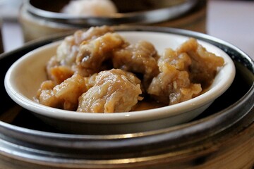 Steamed Pork Ribs in Black Bean Sauce – Traditional Cantonese Dim Sum Dish