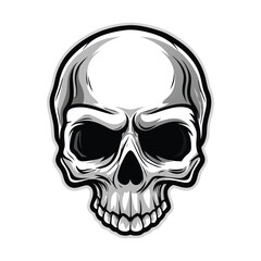Fototapeta premium Download Creepy Skull Vector Art for Posters, Merch, and More