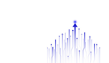 arrows, moving up illustration design. isolated arrow business graph chowing upward.