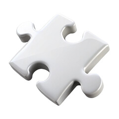 Obraz premium white puzzle pec 3d icon 
