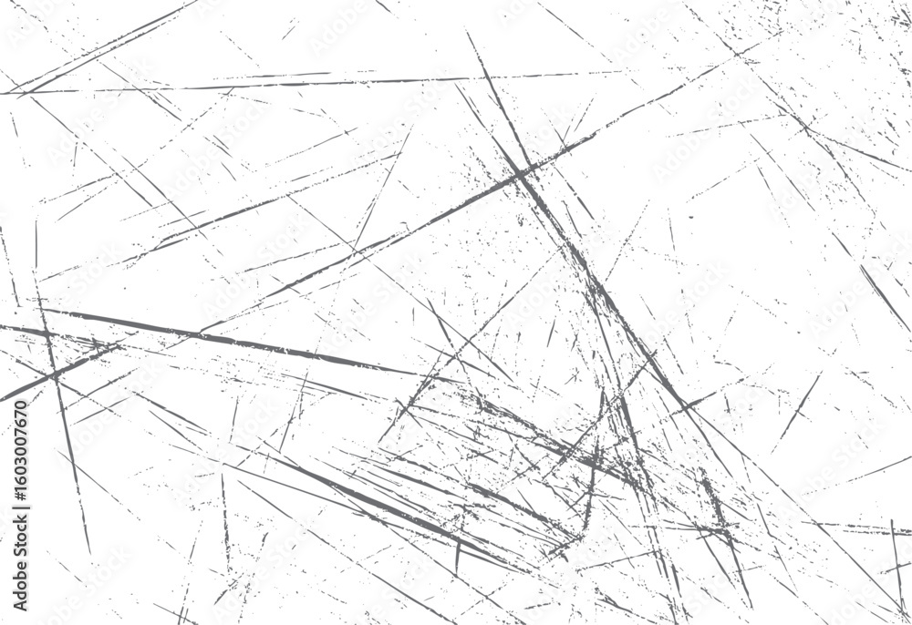Poster sharp grunge scratch line texture on clean white surface. abstract cracked etch stroke effect. perfe