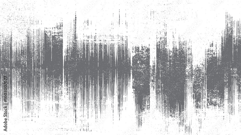 Poster soundwave distortion texture with grunge digital noise lines. abstract glitch waveform style. great 
